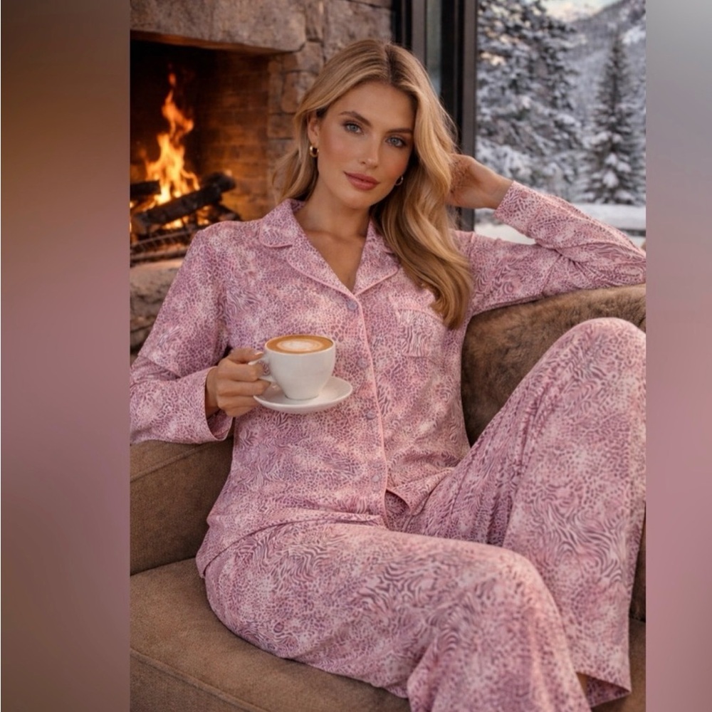 SKIMS SLEEP LONG SLEEP SET IN BLOOM MINI MULTI ANIMAL